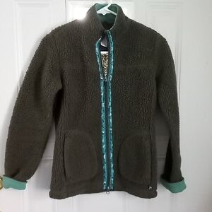 Horny Toad Olive Green Fleece Jacket
